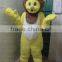 soft materials lion mascot costume yellow plush lion