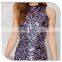 2016 New Arrival Ladies Colorful Sequin Western Free Prom Bodycon Mini Dress Designs