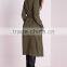hot sale european style women khaki military trench coat