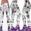 White fitness tights for trainning running gym leggings for women yoga pants
