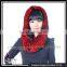 CX-C-184 2016 China New Promotional Product Hijab Scarf Rex Rabbit Fur Hat