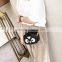 black cute animal handbag girl fashion small bags leather shoulder long strap sling cross body bag