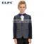 2016 fashion ELPA 100% cotton gray hot sale manufacture school uniform kids blazer