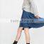High quality skirt Australia latest design oem jersey knit ruffle skirt for women