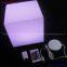 illuminated led plastic cubes display