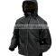 100% Polyester Lightweight Waterproof Jacket With Bag and Reflective Piping