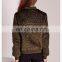 custom luxe khaki wool bomber jacket winter wholesale low price OEM