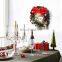 36CM Christmas Large Wreath Door Wall Ornament Garland Decoration