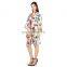 Handmade Indian 100% Cotton Kimono Bathrobe Women Short Nightgown Dress