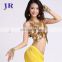 Shiny full sequins butterfly stage women sexy belly dance clothes top wear S-3009#