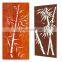 Nice Decorative Corten Steel Garden Wall Art Hanging Screens Price