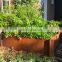 Outdoor Square Corten Steel Raised Garden Beds for planter