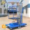 7LSJLI Shandong SevenLift telescopic elevator manual towable aerial hydraulic lifter for man