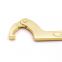 WEDO Non Sparking Aluminum Bronze Adjustable Hook Wrench