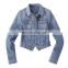DiZNEW wholesale denim jackets cotton denim fabric jean jacket women