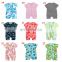 2019 New summer style infant overall newborn short sleeve cotton baby rompers boy clothes with over 40styles