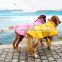 Hot Selling Reflective Pet Raincoat Waterproof Pet Clothing Dog Clothes