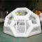 White Christmas snow inflatable igloo tent for a fort and dog