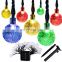 20 led Color Changing solar christmas decorative led lights outdoor solar bubble string lights for Garden