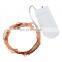 led copper silver wire string light 2m  battery operated fairy lights