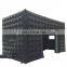 Commercial Black Portable Inflatable Tube Kiosk Blow up Booth Inflatable Cube Party Tent