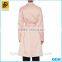 2016 new fashion pink thin european trench coat