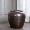 European Style Grown Black Stripe Large Floor Ceramic Vase Decor For Hotel Indoor