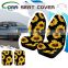 3D Sunflower Full Coverage Car Front Seat Cover Protector Universal Anti-slip Car Cushion Cover for Toyota VW BMW Ford Mazda KIA