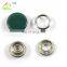 Custom colorful metallic ring prong snap button