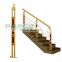A158 Ss Round Tube Balustrade Stair Stainless Steel Gold Pipe Railing Handrail Design