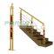 A158 Ss Round Tube Balustrade Stair Stainless Steel Gold Pipe Railing Handrail Design