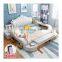 For Prefab House Modern Leather Fabric Furniture Beds Multifunction Storage With Massage Music Leather Beds
