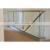 Frameless U channel base tempered glass decking railings for outside project