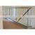 Balcony stair glass railing system