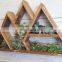 Natural wood mountain shelf multilayer wall mounted floating display shelves 26.75x16x3.5 inches