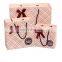 custom logo high quality paper bag with ribbon handle papier packaging bag