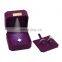 Custom Logo Top Quality Purple Super Fiber Insert Boxes Ring Pendant Gift Packaging Jewelry Box