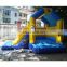 Animal printing inflatable white bouncers combo outdoor playground inflatable jumping castel