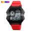 SKMEI 1373 Men's Sport Style Multi function Digital Watch Rectangle Dial Plastic Wrist Watch
