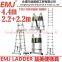 4.4m 2 in 1 telescopic ladder single ladder 4.4m A type ladder 2.2m+2.2m