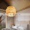 Hand Woven Rattan Pendant Light Natural Creative Basket Light Fixture Bamboo Chandelier For Living Room Restaurant Dinner Room