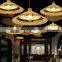 Japanese Umbrella Pendant Light For Tea Room Restaurant Creative New Chinese LED Chandelier Decor Bamboo Hanging Lamp