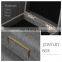 wholesale antique home interior rectangular grey luxury retro pu leather mdf jewelry box