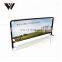 Square Pipe/Tube Frame Expandable Outdoor Cafe Barrier For Advertising Safety Breeze Barrier Advertising Banner Custom