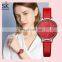 SHENGKE Chinese Red Women Watch K0116L Temperate Lady Wrist Watch Festive Maiden Handwatch