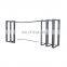 Hurricane impact high quality corner aluminium profile glass bi folding windows