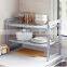 2 Tier Adjustable Under Sink Shelf Kitchen Storage Organizer Rack Holder Expandable Shelf Storage Organizer For Kitchen And Home