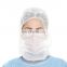 Factory supply Disposable face hood cover pp non-woven disposable space caps used in Hospital Food Industry