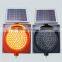 Driveway traffic safety anti-UV ABS plastic shell solar LED strobe light
