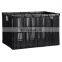 Eco-friendly Black Woven Bamboo Storage Basket Set Laundry Basket Wholesale Handwoven Made in Vietnam